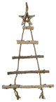 32" Natural 5-Tier Wall Hanging Twig Tree With Star Christmas Decoration