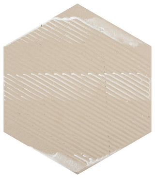 Hextile Ceramic Floor and Wall Tile, Glossy Blanco, 25