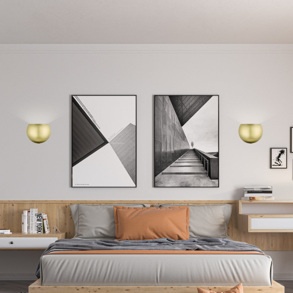 Livex Lighting 1 Light Satin Brass Wall Sconce