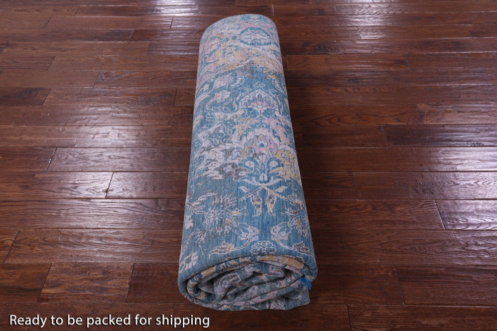 Persian Hand Knotted Wool & Silk Rug 8' 0" X 10' 1" - Q14898