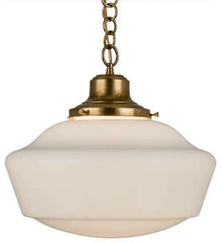 16W Revival Schoolhouse W/Traditional Globe Pendant