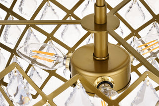 Lyla 13" Pendant, Brass