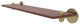 Tango 22" Solid Wood Shelf, Satin Brass