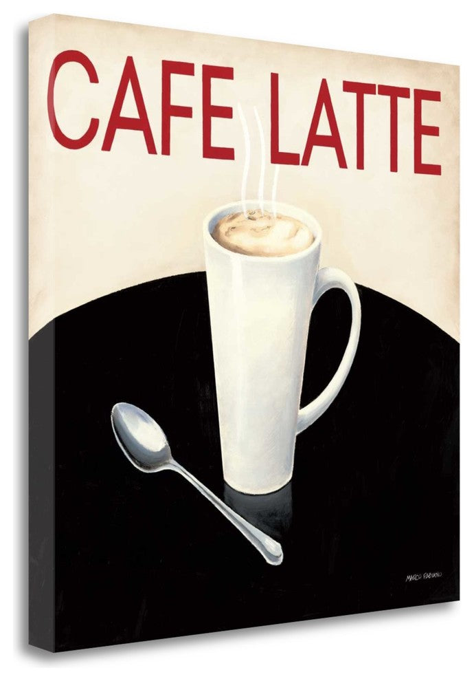 "Cafe Moderne I" By Marco Fabiano, Giclee Print on Gallery Wrap Canvas