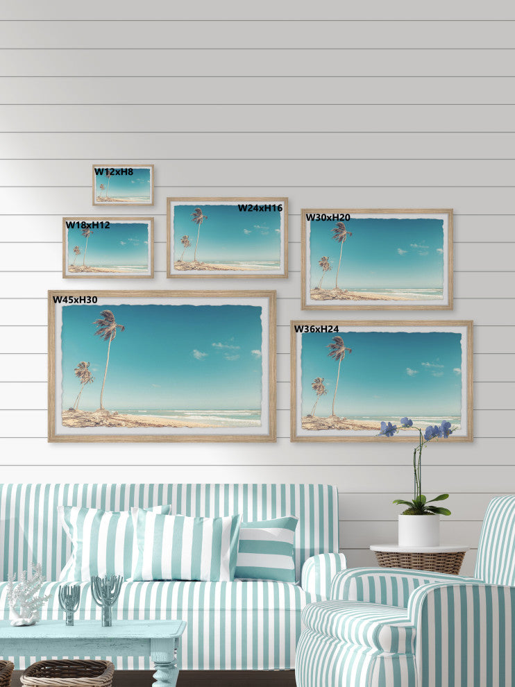 "Waves Are Calling" Framed Painting Print, 24x16