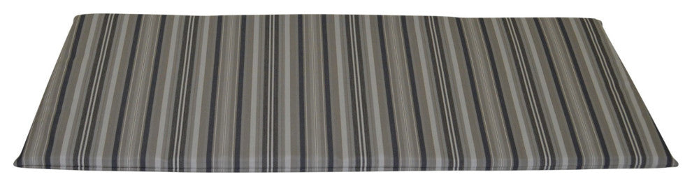 Double Rocker Seat Cushion, Gray Stripe