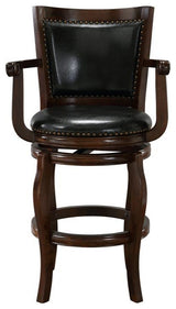 29" Jones Memory Swivel Stool, Cappuccino