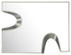 Soleil Mirror, 28" Wide, Silver Finish, Cream