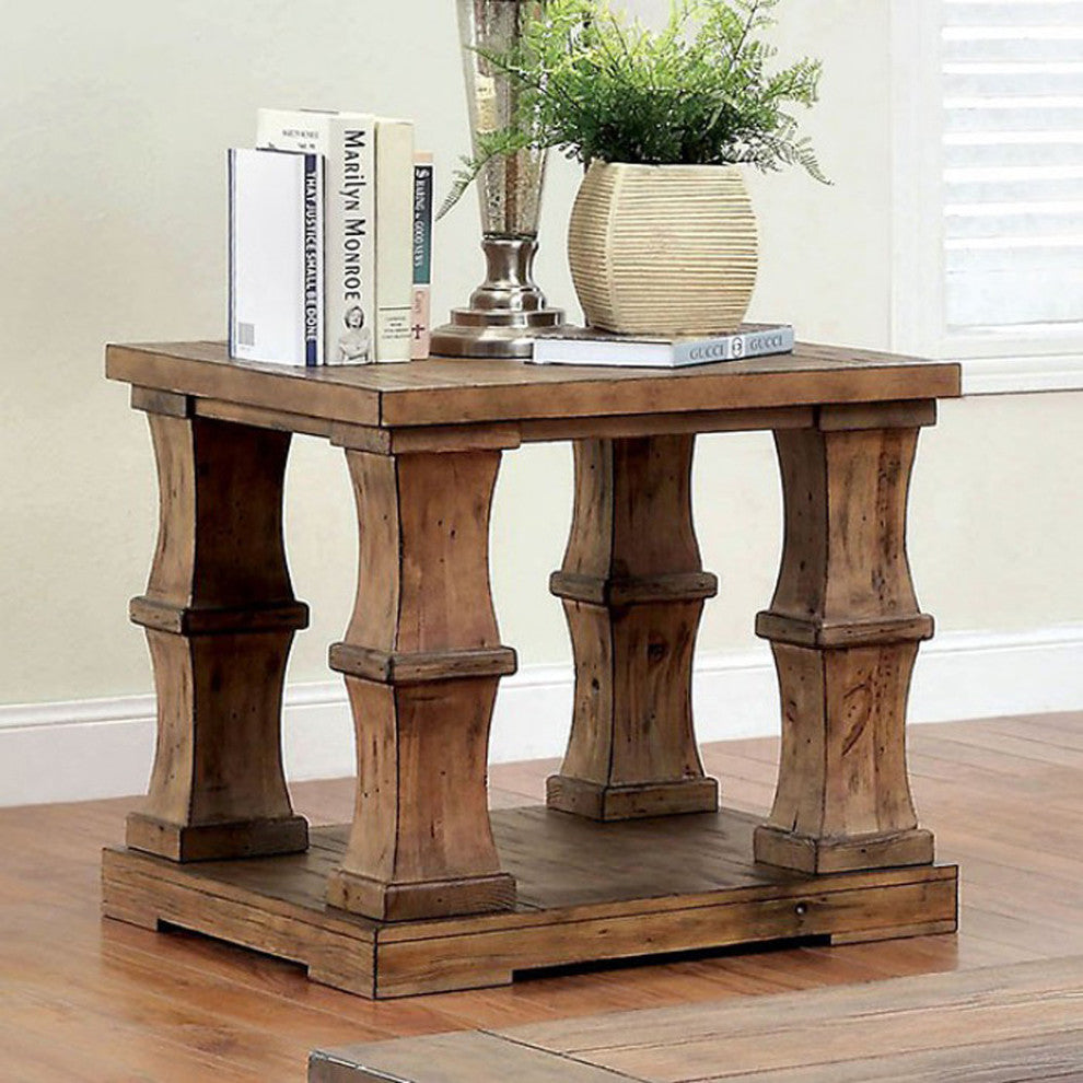 Granard Transitional End Table In Natural Tone