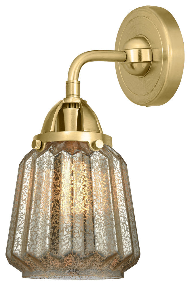Innovations 288-1W-SG-G146-LED Chatham 1 Light 6" Sconce, Satin Gold
