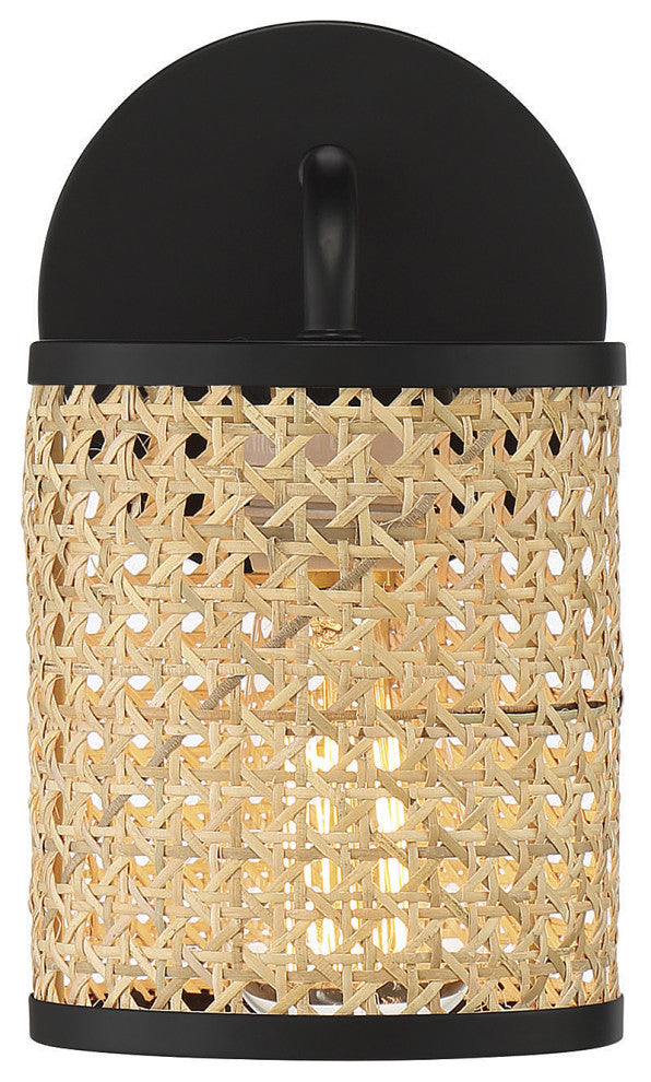 Jaylar 1-Light Wall Sconce, Matte Black