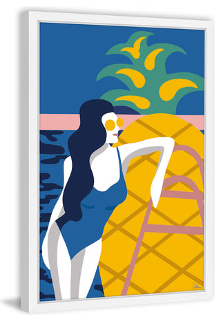 "Summer Holiday" Framed Painting Print, 12"x18"