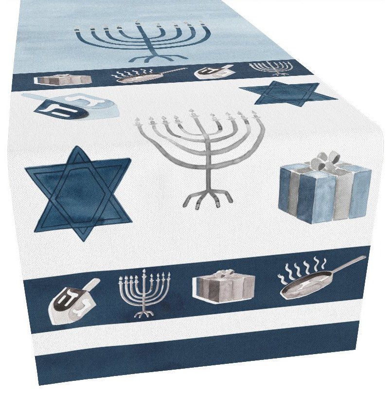 Laural Home Happy Hanukkah 13" X 90" Table Runner