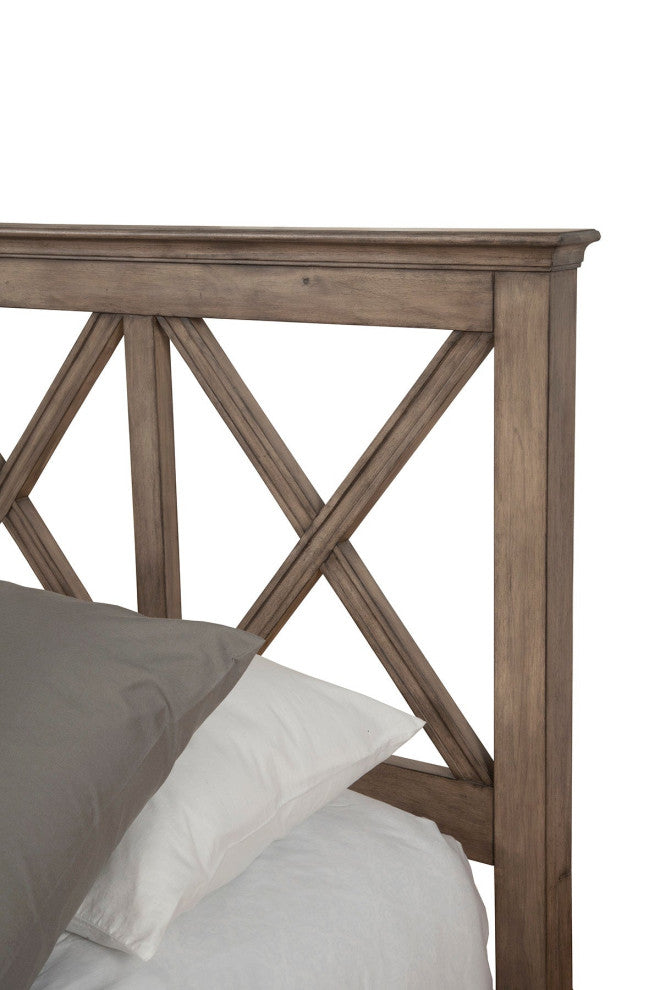 Alpine Furniture Potter Full Size Wood Panel Bed in French Truffle