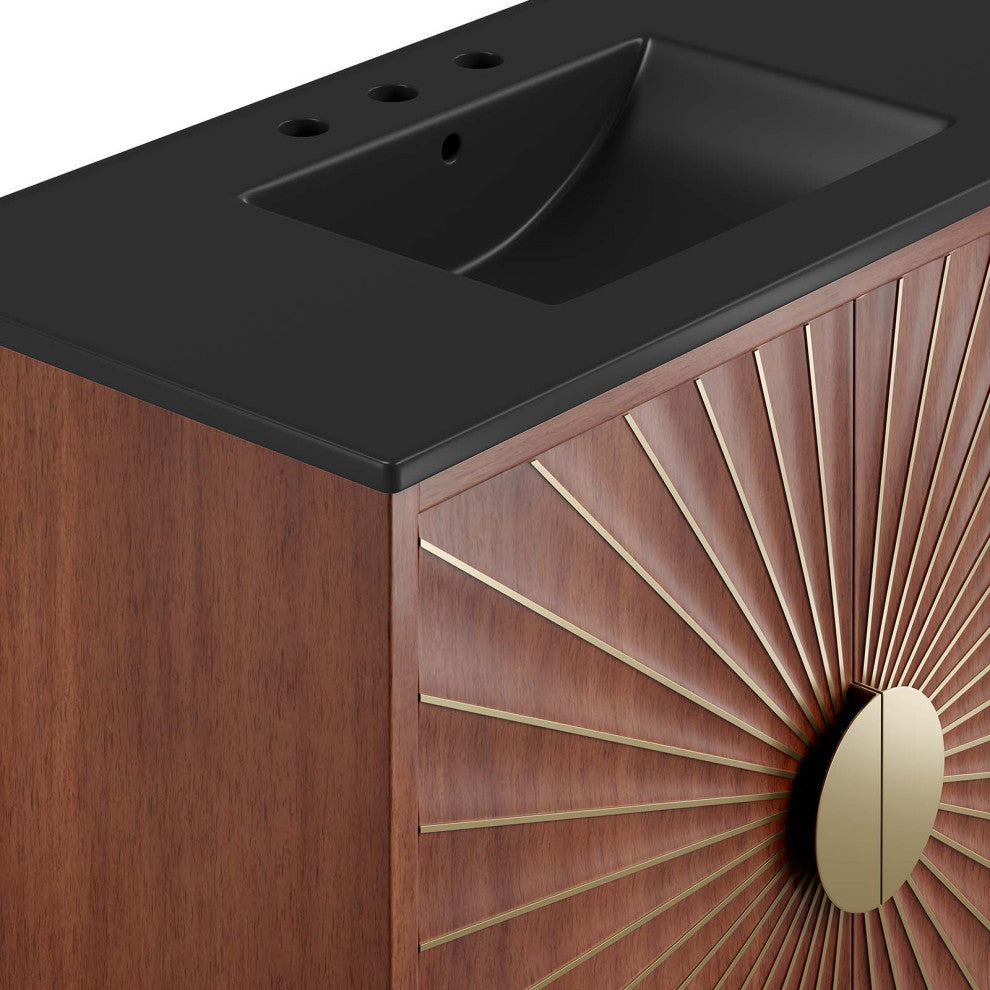 Daylight 36" Bathroom Vanity, Black Walnut