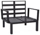 LeisureMod Hamilton 7-Piece Patio Sectional Set With Fire Pit Table, Light Gray