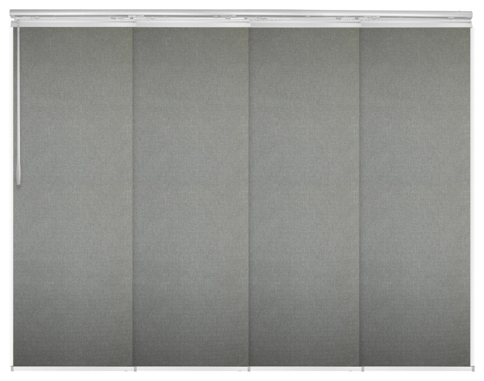 Lucienne 4-Panel Track Extendable Vertical Blinds 48-88"W