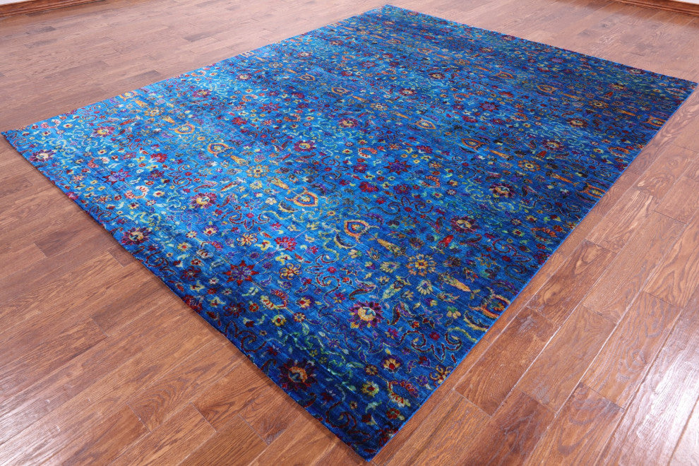 7' 11" X 10' 0" Persian Hand-Knotted Silk Rug Q5961