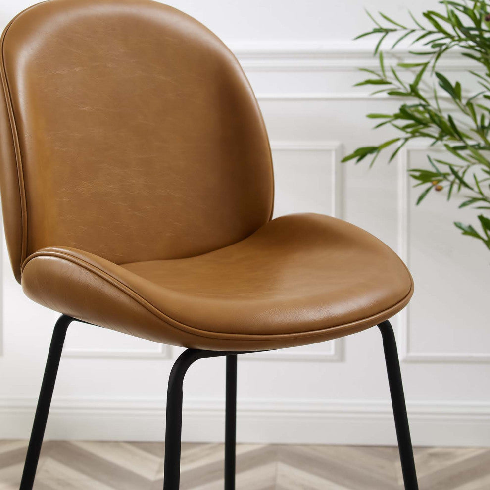 Bar Stool Chair Barstool, Faux Vegan Leather, Tan, Modern, Bar Pub Restaurant