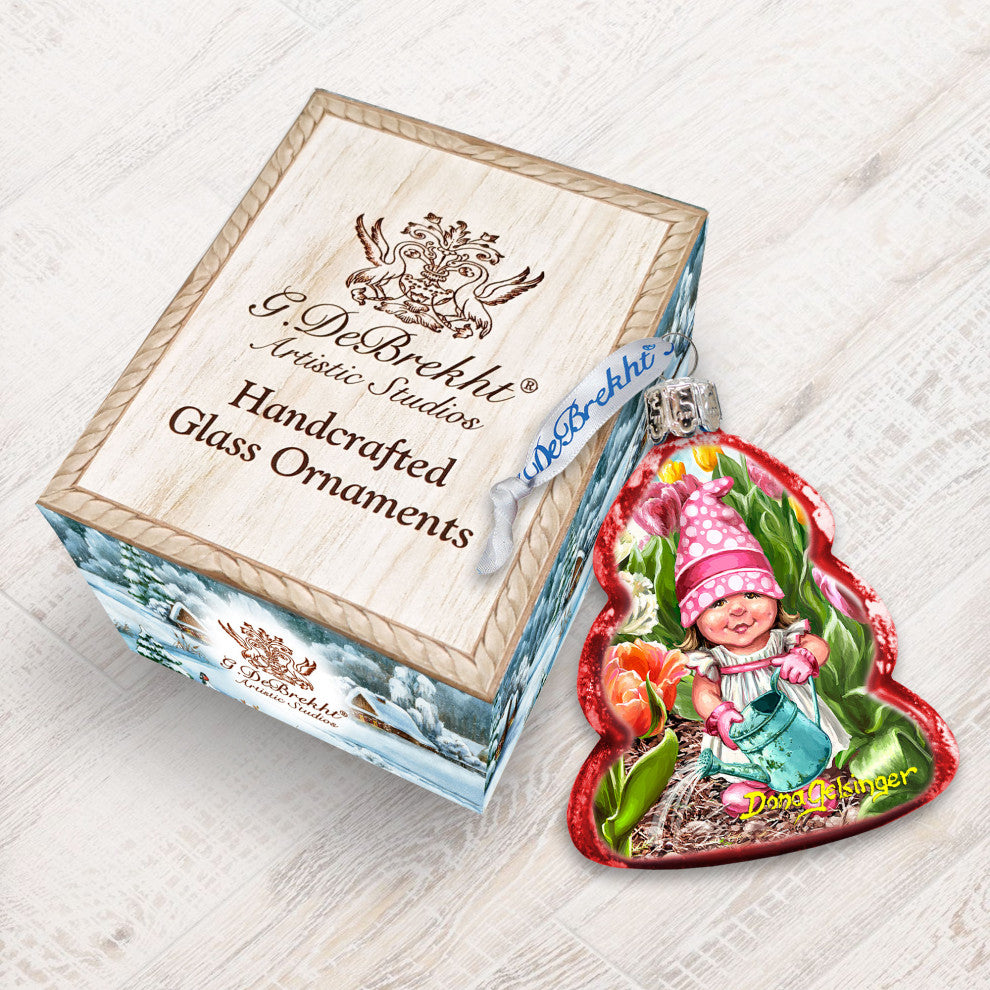 Spring Blossom Dwarf Mercury Glass Ornament