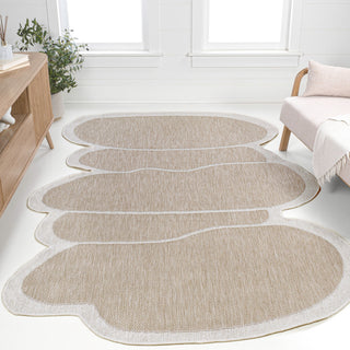 Jasper Modern Rustic Abstract Indoor/Outdoor Shaped Area Rug