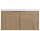 Bath Vanity Set, Imitative Oak, Resin Vanity Top, White, White Basin