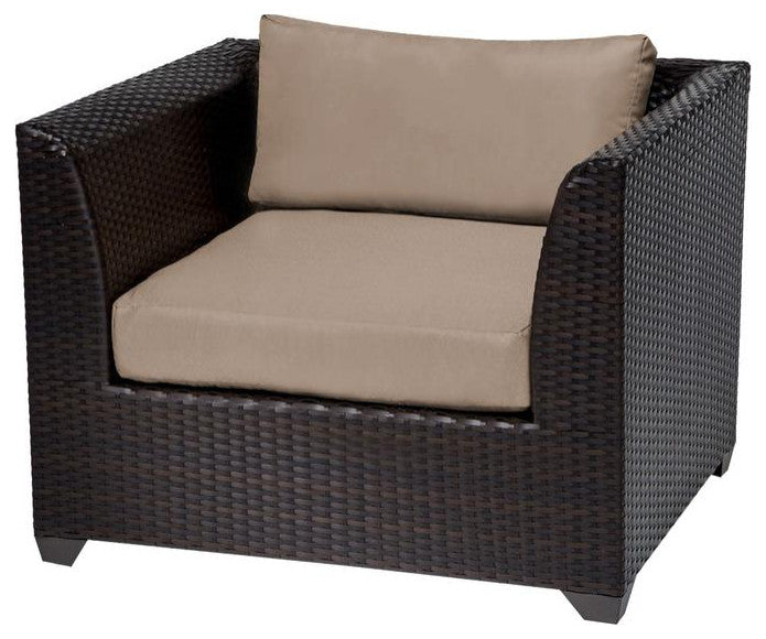 Barbados 7 Piece Outdoor Wicker Patio Furniture Set 07d Black