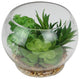 9.4" Artificial Succulent with Pebbles Tabletop Decoration