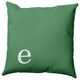 20"x20" Modern Monogram Decorative Throw Pillow, Sage