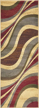 Unique Loom Beige Barista Ngada 2' 2 x 6' 0 Runner Rug