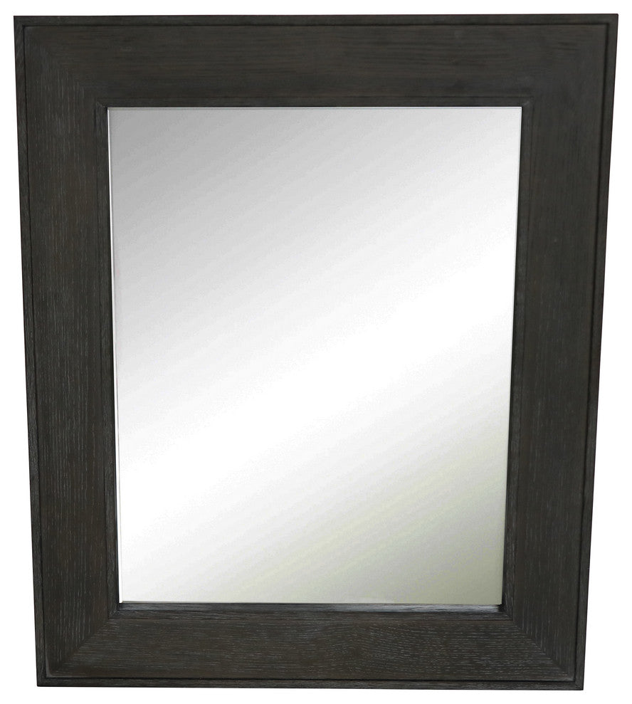 Garland 30" Wall Mirror, Dark Oak