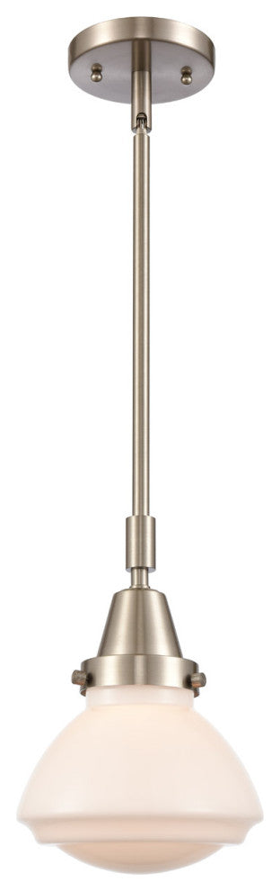 Innovations 447-1S-SN-G321 Olean 1 Light Mini Pendant, Brushed Satin Nickel