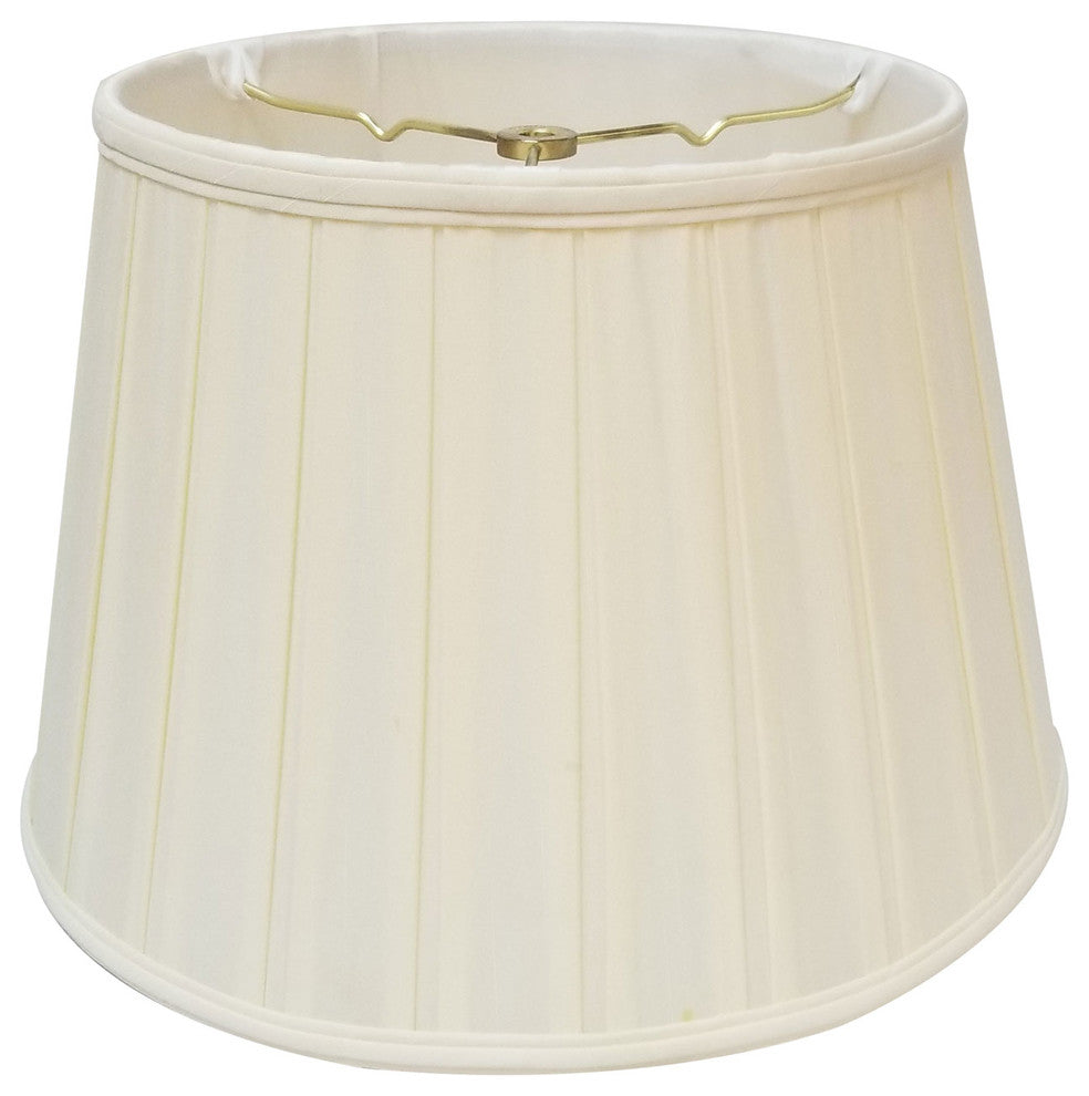 Royal Designs Empire English Pleat Basic Lampshade, Eggshell, 11"x18"x12"