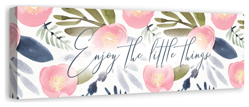 Enjoy the Little Things 12x36 Canvas Wall Art