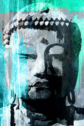 Marmont Hill, "Buddha Giant" by Rick Martin Painting on Wrapped Canvas, 16x24