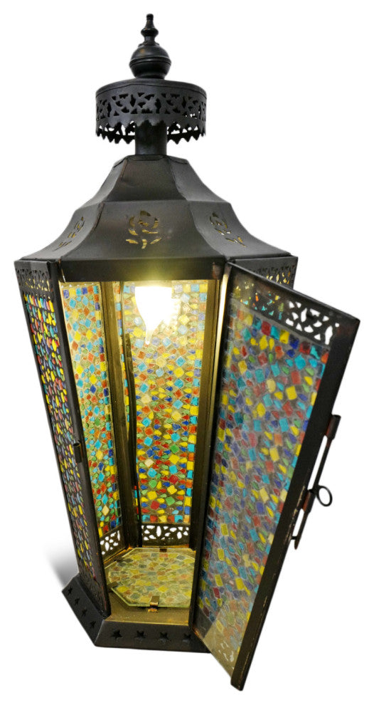 Mosaic Colorful Glass Table Lamp