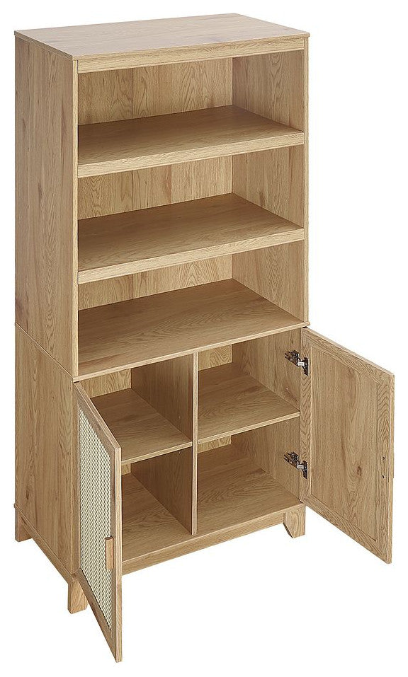 Manhattan Comfort Sheridan Bookcase Cabinet, Set of 2