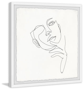 "I Am Thinking" Framed Painting Print, 12x12
