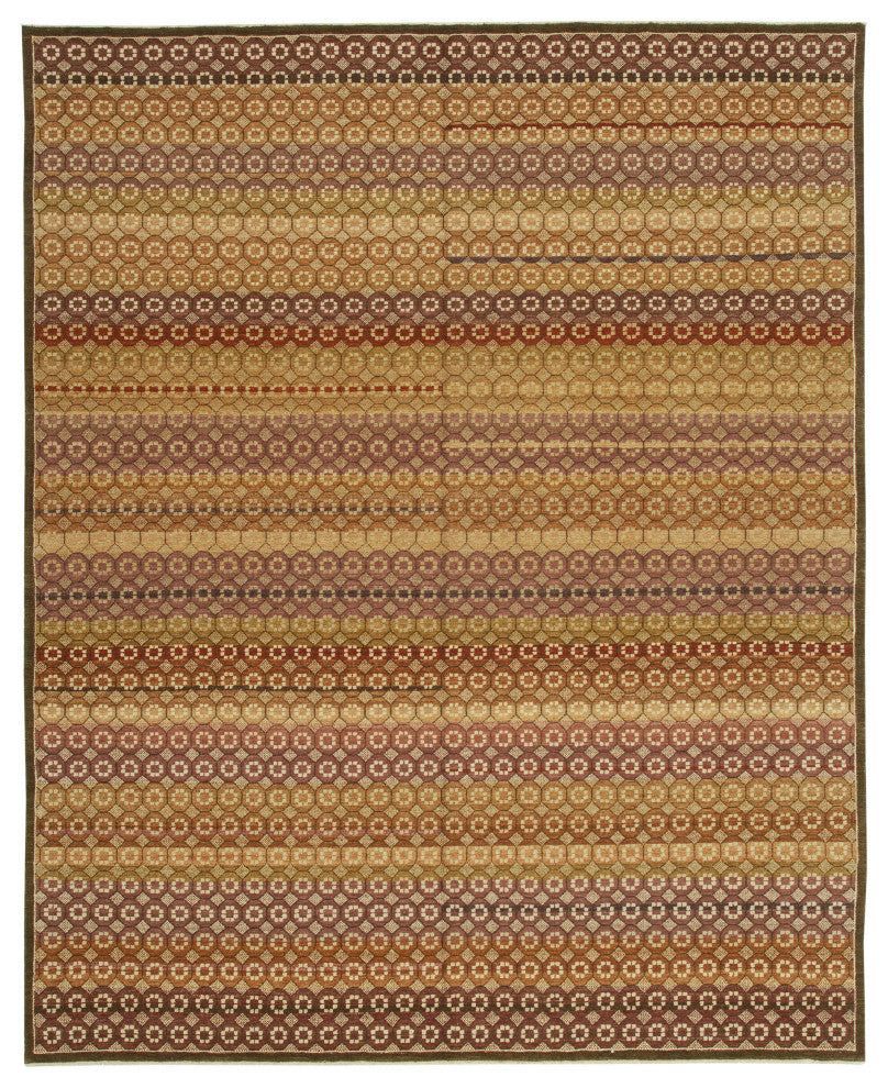 Rug N Carpet - Handwoven Oriental 8' 2" x 9' 11" Unique Oushak Area Rug