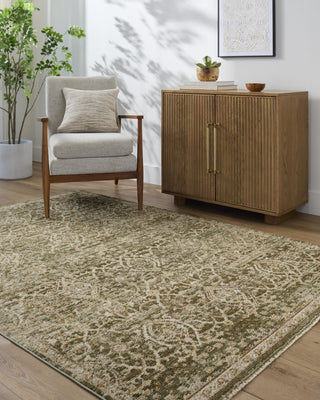 Galey Alix x Livabliss Myrtle Avenue GAMY-2305 Area Rug, Olive, 5'3" x 7'7"