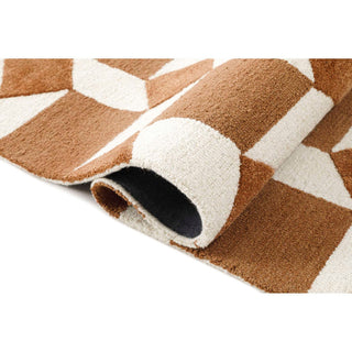 Retro Nova Area Rug, Rust, 6'x9'