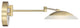 Meran Turbo Swing-Arm Lamp, Satin Brass