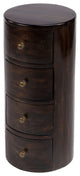 Butler Liam Dark Brown Wood End Table with Storage