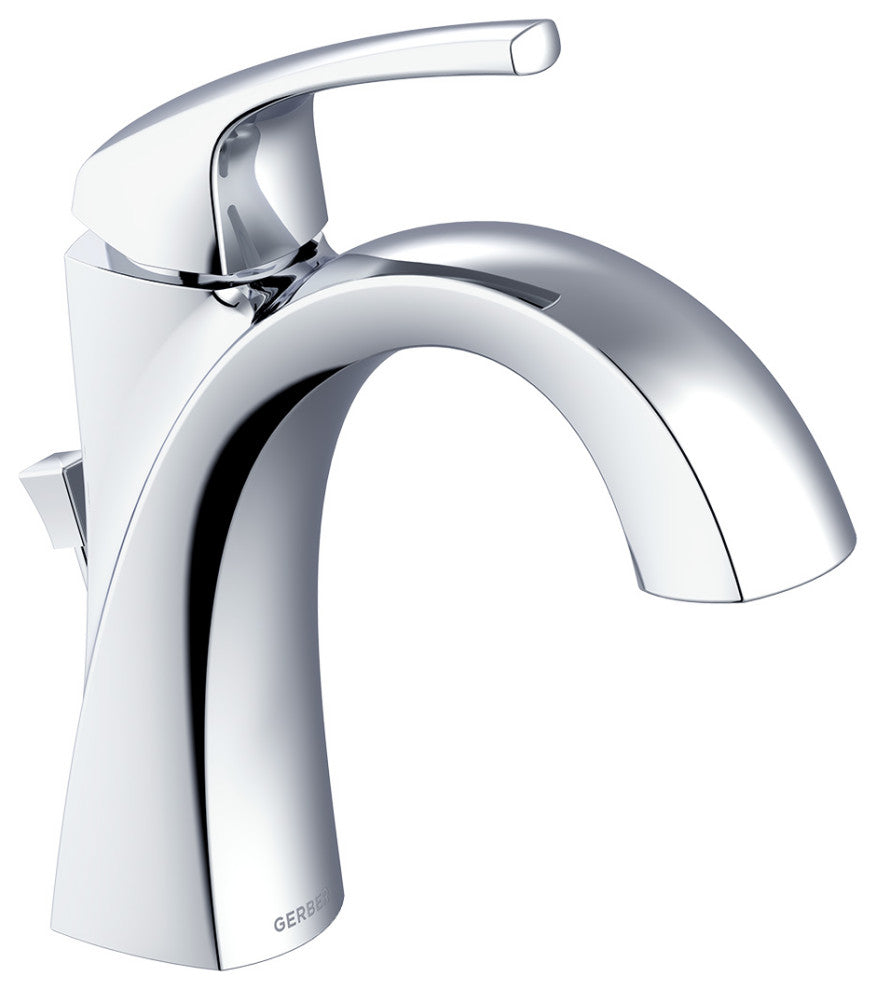 Vaughn Single Handle Lavatory Faucet w/ Metal Pop-Up Drain Chrome, Chrome