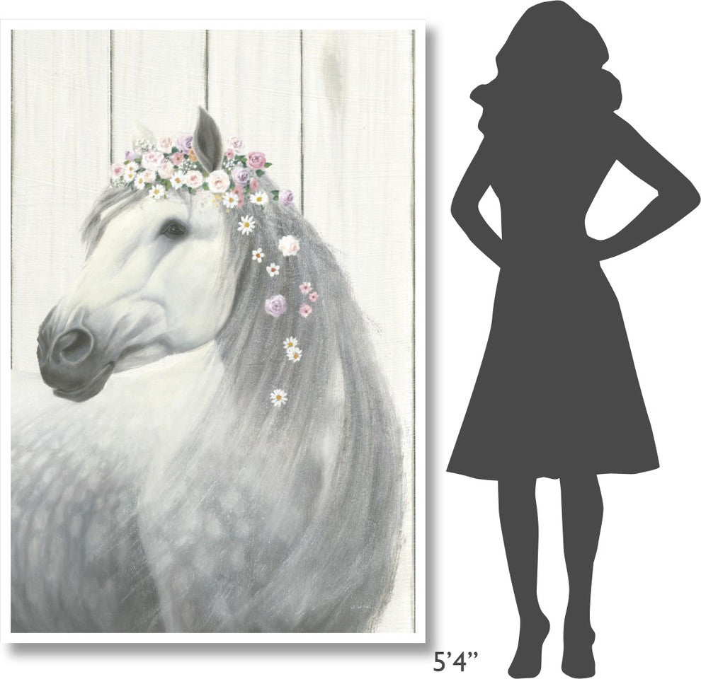 "Spirit Stallion II on Wood no Lace" Digital Paper Print by James Wiens, 42"x62"