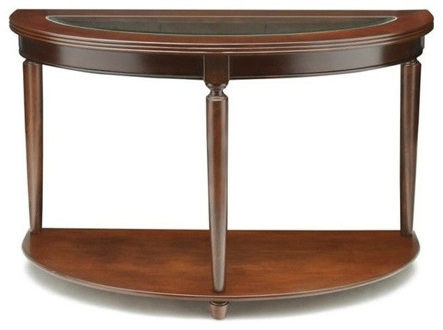 Benzara BM122922 Granvia Traditional Sofa Table, Dark Cherry