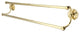 Kingston Brass 24" Dual Towel Bar, Polished Brass