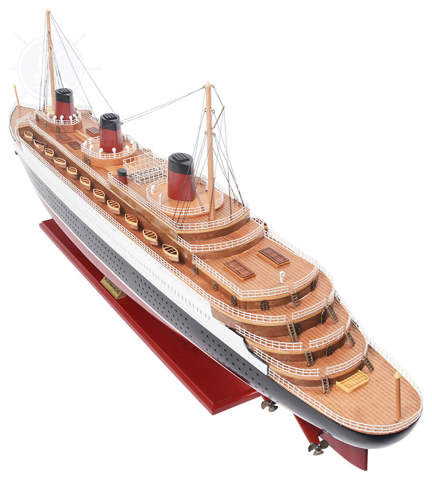 Normandie Painted Large Cruise Ship Model