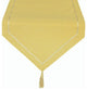 Melrose Easy Care Cutwork Hemstitch 16"x72" Table Runner, Gold