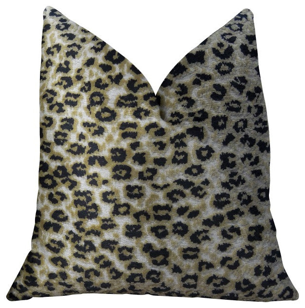 Plutus Cheetah Handmade Throw Pillow, (12" x 25")